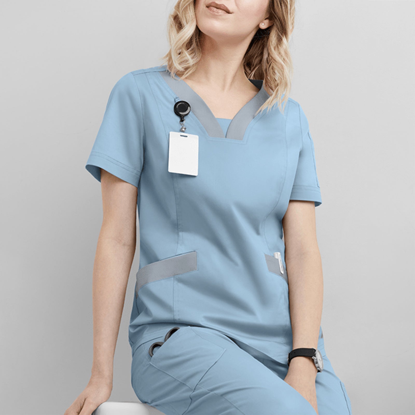 short sleeve gown