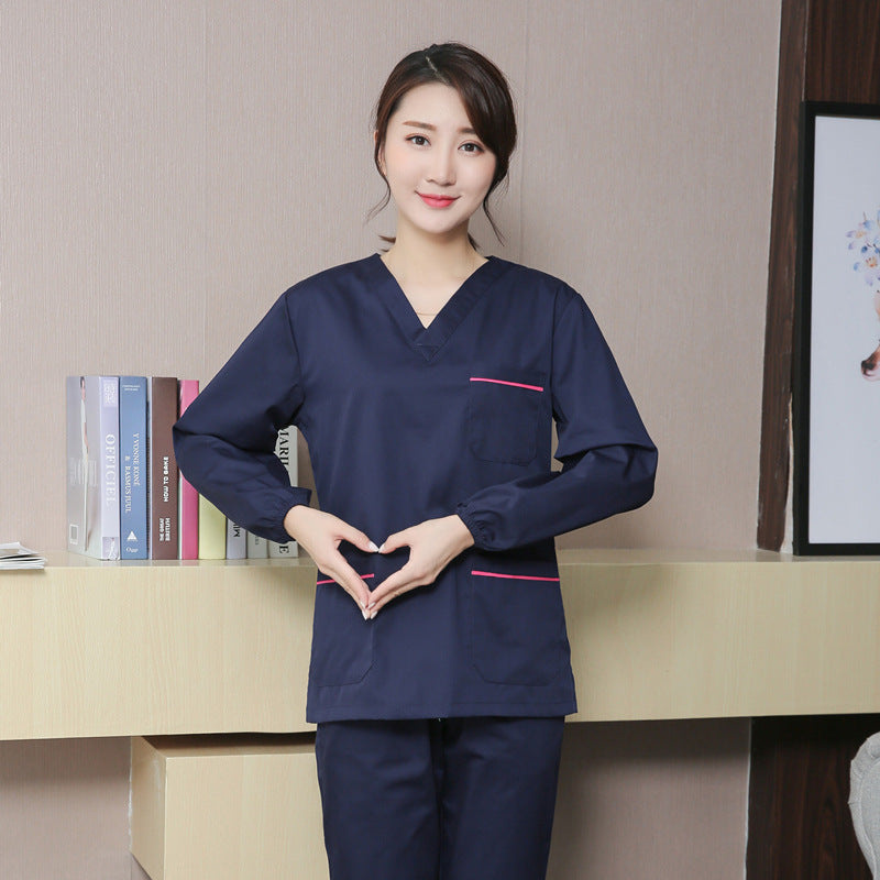 Dochospital surgical scrubstor Nurse Overalls Long Sleeve Suit | hospital surgical scrubs