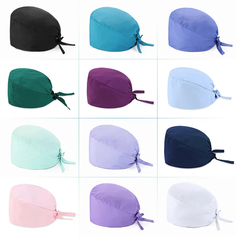 Unisex Solid Color Scrub Nurse Hat | Nurse hat