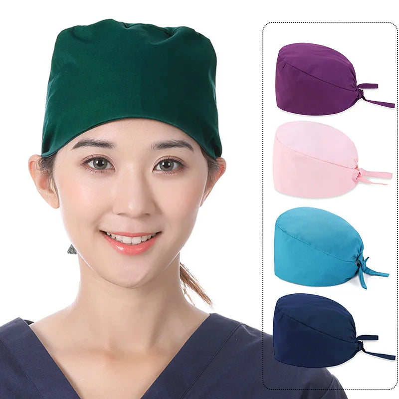 Unisex Solid Color Scrub Nurse Hat | Nurse hat