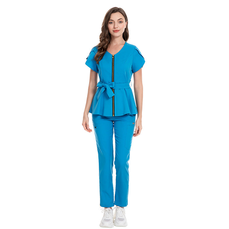 V-neck Slim Fit Nurses' Scrubs |scrubs store near me