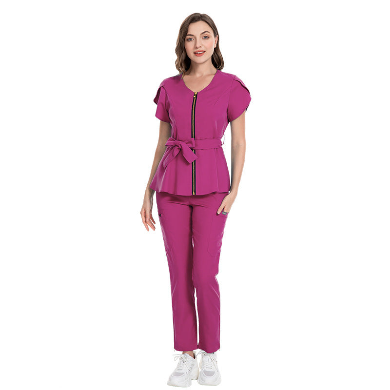 V-neck Slim Fit Nurses' Scrubs |scrubs store near me