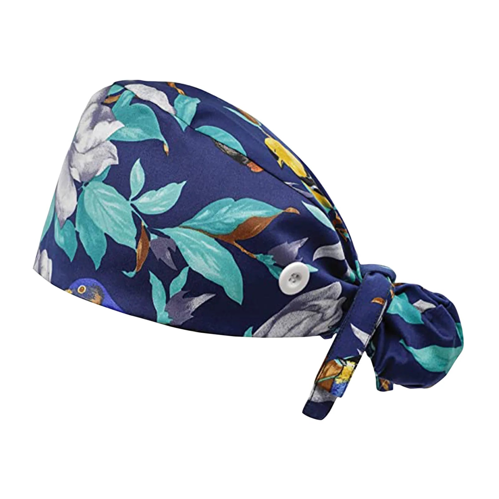 Scrub Cap With Buttons